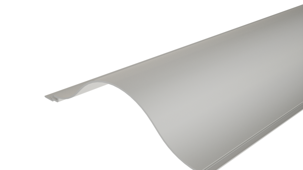  PREFA ekstrudirani valoviti profil 44/200 s valovitom površinom, za oblikovanje fasade ili oblaganje balkona.